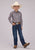 Roper Kids Boys 2501 Medallion Foulard Grey 100% Cotton L/S Shirt