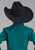 Roper Kids Boys 2249 Black Fill Teal 100% Cotton L/S Shirt