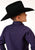 Roper Boys Kids Purple 100% Cotton Solid Black Fill L/S Shirt
