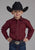 Roper Kids Boys 2162 Black Fill Red 100% Cotton L/S Shirt