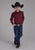 Roper Kids Boys 2162 Black Fill Red 100% Cotton L/S Shirt