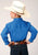 Roper Boys Kids Blue 100% Cotton Snap L/S Western Shirt
