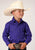 Roper Boys Kids Purple 100% Cotton Snap L/S Western Shirt