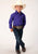 Roper Boys Kids Purple 100% Cotton Snap L/S Western Shirt