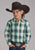Roper Kids Boys Taos Ombre Plaid Brown 100% Cotton L/S Shirt