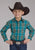 Roper Kids Boys Real Plaid Teal 100% Cotton L/S Shirt