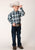 Roper Kids Boys 1373 West Plaid Blue 100% Cotton L/S Shirt