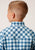 Roper Kids Boys New Stretch Check Blue Cotton Blend L/S Shirt