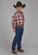 Roper Kids Boys 57 Chevy Plaid Red 100% Cotton L/S Shirt