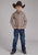 Roper Kids Boys Four Point Foulard Wine Cotton Blend Btn L/S Shirt