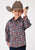 Roper Kids Boys 1935 River Paisley Red 100% Cotton Btn L/S Shirt