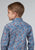 Roper Kids Boys 2024 River Paisley Blue 100% Cotton L/S Shirt