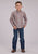Roper Kids Boys 2499 Clay Paisley Orange 100% Cotton Btn L/S Shirt