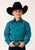 Roper Boys Turquoise Trail Green 100% Cotton L/S Shirt XS