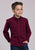 Roper Kids Boys 2751 Black Fill Wine 100% Cotton Btn L/S Shirt