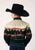 Roper Boys Scenic Horse Border Black 100% Cotton L/S Shirt