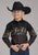 Roper Kids Boys Scribble Bullriders Black 100% Cotton L/S Shirt