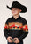 Roper Boys Kids Black 100% Cotton Red Mesa Scenic L/S Shirt