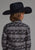 Roper Kids Boys Horizontal Rodeo Stripe Black 100% Cotton L/S Shirt