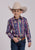 Roper Kids Boys 2694 Vintage Stripe Purple 100% Cotton L/S Shirt