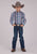 Roper Kids Boys Vertical Retro Stripe Grey 100% Cotton L/S Shirt