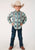 Roper Kids Boys Verde Stripe Blue 100% Cotton L/S Shirt