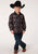 Roper Boys Kids Black 100% Cotton Blanket Stripe L/S Snap Shirt