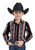 Roper Kids Boys 2628 Serape Stripe Black 100% Cotton L/S Shirt