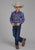 Roper Kids Boys 2205 Unlined Flannel Blue 100% Cotton L/S Shirt