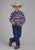 Roper Kids Boys 2205 Unlined Flannel Red 100% Cotton L/S Shirt