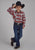 Roper Kids Boys 2205 Unlined Flannel Orange 100% Cotton L/S Shirt