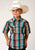 Roper Kids Boys 1489 Desert Dobby Brown 100% Cotton S/S Shirt
