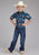 Roper Youth Boys 2354 Hawaiian Print Blue 100% Cotton S/S Shirt