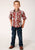 Roper Kids Boys 1480 Hawaiian Horseshoes Red 100% Cotton S/S Shirt