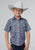 Roper Kids Boys 2024 River Paisley Blue 100% Cotton S/S Shirt