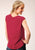 Roper Womens Slub Jersey Raspberry 100% Cotton S/L T-Shirt