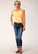 Roper Womens Slub Jersey Yellow 100% Cotton S/L T-Shirt