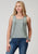 Roper Womens Scoop Neck Fringe Grey Poly/Cotton S/L Tank Top