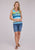 Roper Womens Beach View Sublimation Multi-Color Poly/Spandex S/L Tunic