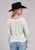 Roper Womens Cowgirl At Heart Cream Poly/Rayon L/S T-Shirt