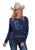 Roper Womens Cowboy Boots Navy 100% Cotton Sweatshirt