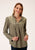 Roper Womens Green 100% Cotton Victorian Schiffly L/S Tunic