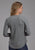 Roper Womens Pretty Floral Grey Poly/Cotton L/S T-Shirt