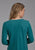 Roper Womens Aztec Floral Yoke Teal 100% Cotton L/S T-Shirt