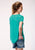 Roper Womens Turquoise Poly/Rayon Roping Cowboy S/S T-Shirt