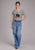 Roper Womens 2448 This Succs Grey Cotton Blend S/S T-Shirt