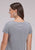 Roper Womens Desert Road Longhorn Grey Poly/Rayon S/S T-Shirt