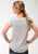 Roper Womens Charcoal Grey Poly/Rayon Cacti S/S T-Shirt
