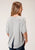 Roper Womens Heather Grey Polyester Dolman Aztec S/S T-Shirt
