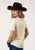 Roper Womens Twisted Cuff White 100% Cotton S/S T-Shirt